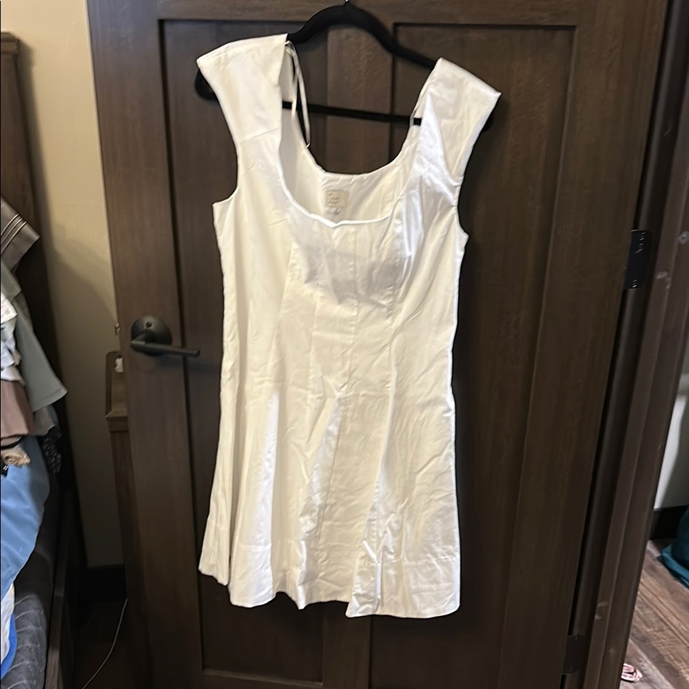 A New Day White Asymmetrical Sleeveless Tunic